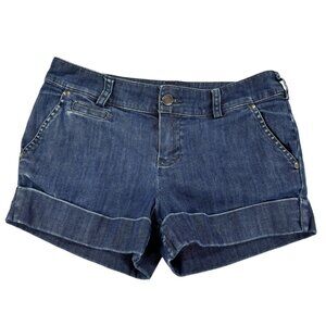Lacoste Denim Shorts Women's 36 Jean Cuff Hem Alligator Logo France